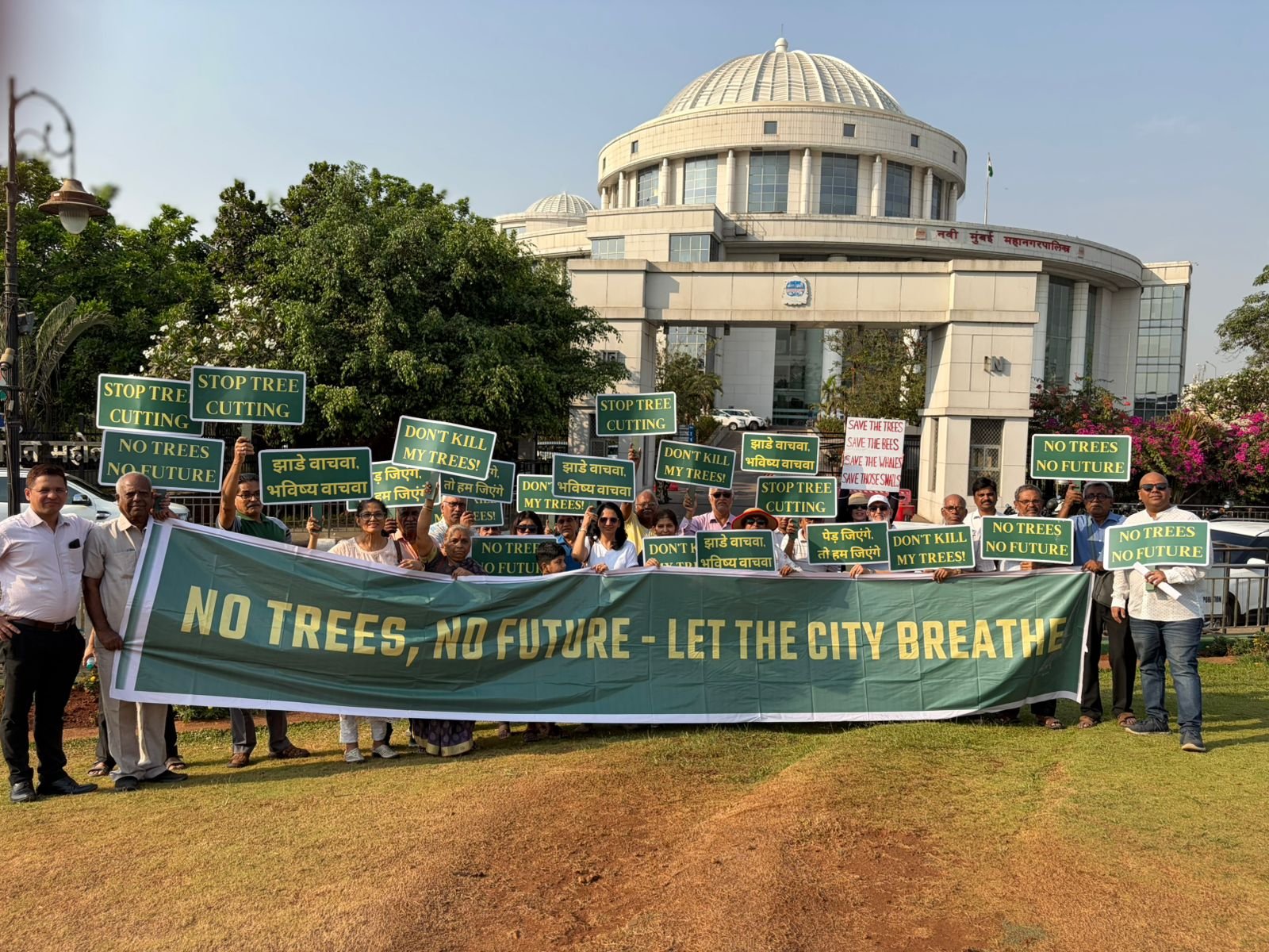 Save Trees protest in front of NMMC headquarters 24/03/2026